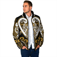 Custom Aotearoa Ngai Te Rangi Padded Jacket Maori Tribal Pattern LT05 - Polynesian Pride