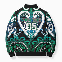 Custom Aotearoa Ngati Ranginui Bomber Puffer Jacket Maori Tribal Pattern LT05 - Polynesian Pride