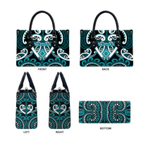 Aotearoa Tapuika Leather Bag Maori Tribal Pattern LT05 - Polynesian Pride