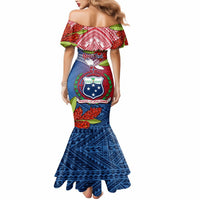 Personalized Samoa Mermaid Dress Teuila Torch Ginger Mix Polynesian Tribal LT05 - Polynesian Pride