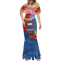 Personalized Samoa Mermaid Dress Teuila Torch Ginger Mix Polynesian Tribal LT05 - Polynesian Pride
