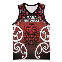 Personalised Aotearoa Mana Motuhake Basketball Jersey Poutama With Maori Pattern - Polynesian Pride