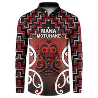 Personalised Aotearoa Mana Motuhake Button Sweatshirt Poutama With Maori Pattern - Polynesian Pride