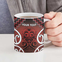 Personalised Aotearoa Mana Motuhake Ceramic Mug Poutama With Maori Pattern - Polynesian Pride