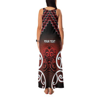 Personalised Aotearoa Mana Motuhake Family Matching Tank Maxi Dress and Hawaiian Shirt Poutama With Maori Pattern - Polynesian Pride