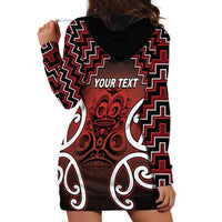 Personalised Aotearoa Mana Motuhake Hoodie Dress Poutama With Maori Pattern - Polynesian Pride
