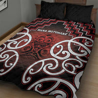 Aotearoa Mana Motuhake Quilt Bed Set Poutama With Maori Pattern - Polynesian Pride