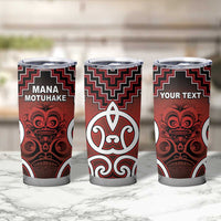 Personalised Aotearoa Mana Motuhake Tumbler Cup Poutama With Maori Pattern - Polynesian Pride