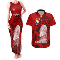 personalized-tonga-king-tupou-i-day-couples-matching-tank-maxi-dress-and-hawaiian-shirt-tropical-flowers-with-ngatu-pattern