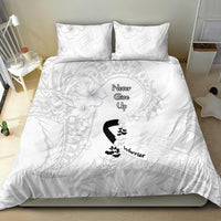 Lung Cancer Awareness Bedding Set Never Give Up Polynesian Style LT05 - Polynesian Pride