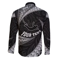 Personalised New Zealand Bungy Jumping Family Matching Long Sleeve Bodycon Dress and Hawaiian Shirt Maori Pattern LT05 - Polynesian Pride