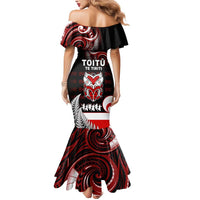 Aotearoa Toitu He Whakaputanga Mermaid Dress Toitu Te Tiriti O Waitangi LT05 - Polynesian Pride
