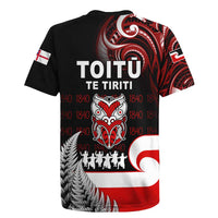 Aotearoa Toitu He Whakaputanga Rugby Jersey Toitu Te Tiriti O Waitangi