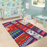 Wallis And Futuna Christmas Area Rug Festive Beach Vibes - Polynesian Pride
