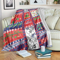 Wallis And Futuna Christmas Blanket Festive Beach Vibes - Polynesian Pride
