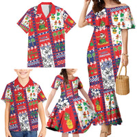 Wallis And Futuna Christmas Family Matching Mermaid Dress and Hawaiian Shirt Festive Beach Vibes - Polynesian Pride