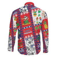 Wallis And Futuna Christmas Family Matching Off Shoulder Short Dress and Hawaiian Shirt Festive Beach Vibes LT05 - Polynesian Pride