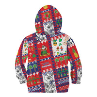 Wallis And Futuna Christmas Kid Hoodie Festive Beach Vibes - Polynesian Pride