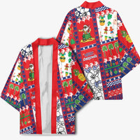 Wallis And Futuna Christmas Kimono Festive Beach Vibes - Polynesian Pride