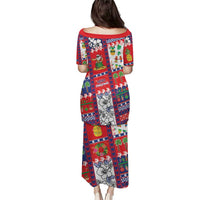 Wallis And Futuna Christmas Puletasi Festive Beach Vibes - Polynesian Pride