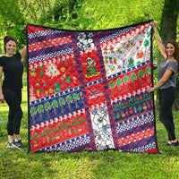 Wallis And Futuna Christmas Quilt Festive Beach Vibes - Polynesian Pride