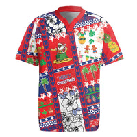Wallis And Futuna Christmas Rugby Jersey Festive Beach Vibes - Polynesian Pride