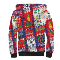 Wallis And Futuna Christmas Sherpa Hoodie Festive Beach Vibes - Polynesian Pride