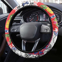 Wallis And Futuna Christmas Steering Wheel Cover Festive Beach Vibes - Polynesian Pride