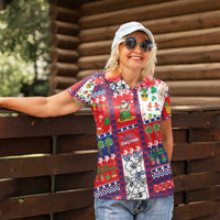 Wallis And Futuna Christmas Women Polo Shirt Festive Beach Vibes - Polynesian Pride