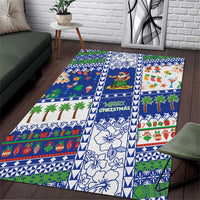 Northern Mariana Islands Christmas Area Rug Festive Beach Vibes - Polynesian Pride