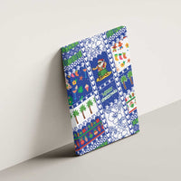 Northern Mariana Islands Christmas Canvas Wall Art Festive Beach Vibes - Polynesian Pride