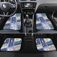 Northern Mariana Islands Christmas Car Mats Festive Beach Vibes - Polynesian Pride