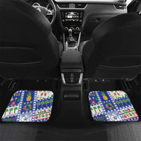 Northern Mariana Islands Christmas Car Mats Festive Beach Vibes - Polynesian Pride