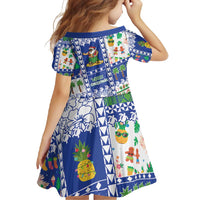 Northern Mariana Islands Christmas Family Matching Long Sleeve Bodycon Dress and Hawaiian Shirt Festive Beach Vibes LT05 - Polynesian Pride