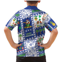 Northern Mariana Islands Christmas Family Matching Mermaid Dress and Hawaiian Shirt Festive Beach Vibes LT05 - Polynesian Pride