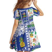 Northern Mariana Islands Christmas Family Matching Off Shoulder Maxi Dress and Hawaiian Shirt Festive Beach Vibes LT05 - Polynesian Pride