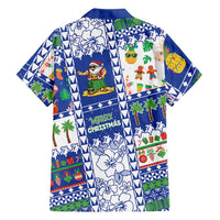 Northern Mariana Islands Christmas Family Matching Puletasi and Hawaiian Shirt Festive Beach Vibes LT05 - Polynesian Pride