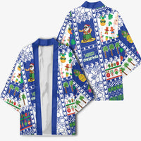 Northern Mariana Islands Christmas Kimono Festive Beach Vibes - Polynesian Pride