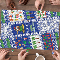 Northern Mariana Islands Christmas Puzzle Festive Beach Vibes - Polynesian Pride