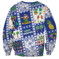 Northern Mariana Islands Christmas Sweatshirt Festive Beach Vibes - Polynesian Pride