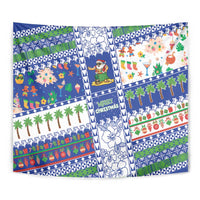 Northern Mariana Islands Christmas Tapestry Festive Beach Vibes - Polynesian Pride