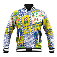New Caledonia Christmas Baseball Jacket Festive Beach Vibes - Polynesian Pride