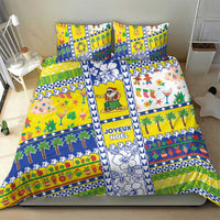 New Caledonia Christmas Bedding Set Festive Beach Vibes - Polynesian Pride