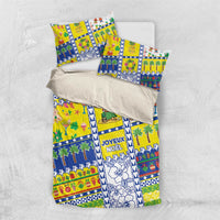 New Caledonia Christmas Bedding Set Festive Beach Vibes - Polynesian Pride