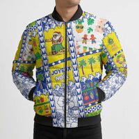 New Caledonia Christmas Bomber Puffer Jacket Festive Beach Vibes - Polynesian Pride