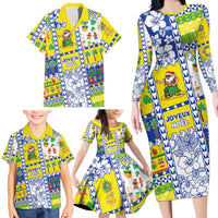 New Caledonia Christmas Family Matching Long Sleeve Bodycon Dress and Hawaiian Shirt Festive Beach Vibes LT05 - Polynesian Pride