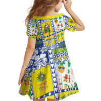 New Caledonia Christmas Family Matching Off The Shoulder Long Sleeve Dress and Hawaiian Shirt Festive Beach Vibes LT05 - Polynesian Pride