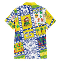 New Caledonia Christmas Family Matching Off The Shoulder Long Sleeve Dress and Hawaiian Shirt Festive Beach Vibes LT05 - Polynesian Pride