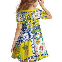 New Caledonia Christmas Family Matching Off Shoulder Short Dress and Hawaiian Shirt Festive Beach Vibes LT05 - Polynesian Pride