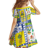 New Caledonia Christmas Family Matching Short Sleeve Bodycon Dress and Hawaiian Shirt Festive Beach Vibes LT05 - Polynesian Pride